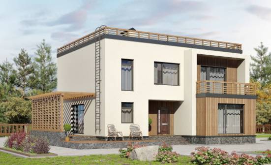 215-002-Л Проект двухэтажного дома, классический загородный дом из газобетона Россошь | Проекты домов от House Expert