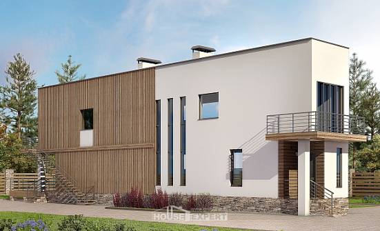 100-003-Л Проект двухэтажного дома, классический домик из поризованных блоков Павловск | Проекты домов от House Expert