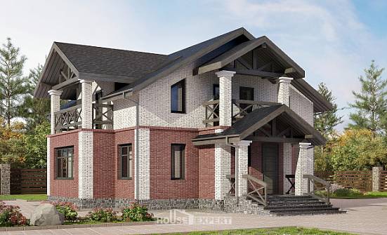 160-014-Л Проект двухэтажного дома, экономичный коттедж из газосиликатных блоков Острогожск | Проекты домов от House Expert