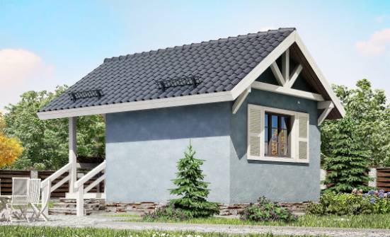 020-001-П Проект одноэтажного дома, миниатюрный дом из дерева Павловск | Проекты одноэтажных домов от House Expert