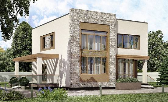 185-001-П Проект двухэтажного дома, просторный домик из бризолита Павловск | Проекты домов от House Expert