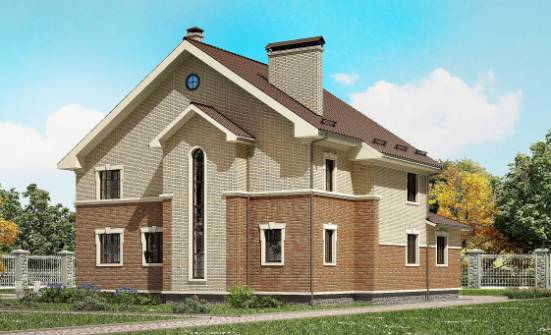 300-004-Л Проект двухэтажного дома, красивый коттедж из керамзитобетонных блоков Борисоглебск | Проекты домов от House Expert