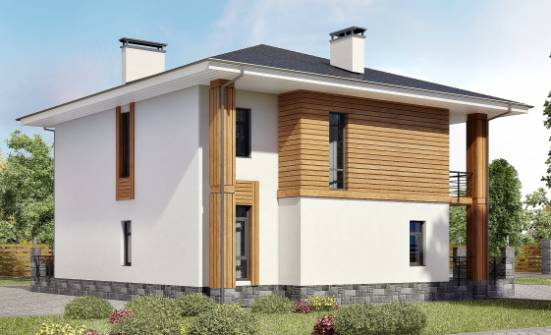 180-015-П Проект двухэтажного дома, компактный дом из газобетона Лиски | Проекты домов от House Expert
