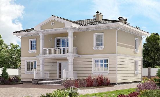 210-005-Л Проект двухэтажного дома, уютный загородный дом из твинблока Борисоглебск | Проекты домов от House Expert