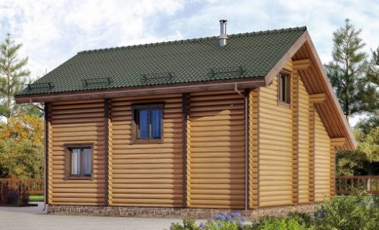 110-005-П Проект двухэтажного дома с мансардой, доступный домик из дерева Острогожск | Проекты домов от House Expert