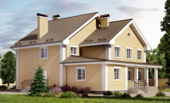 320-003-Л Проект двухэтажного дома, уютный дом из поризованных блоков Россошь | Проекты домов от House Expert