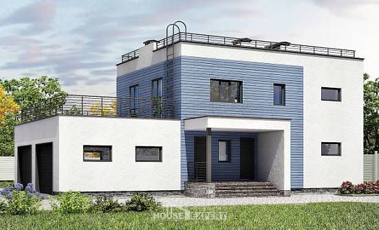 180-012-Л Проект двухэтажного дома, гараж, уютный домик из кирпича Лиски | Проекты домов от House Expert