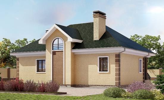 150-013-Л Проект двухэтажного дома мансардой, небольшой коттедж из кирпича Острогожск | Проекты домов от House Expert
