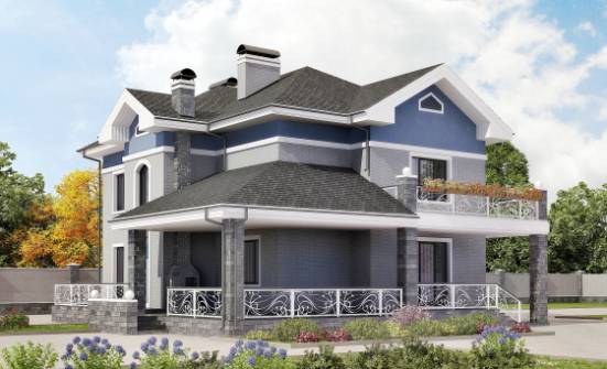 200-006-Л Проект двухэтажного дома, классический дом из кирпича Бобров | Проекты домов от House Expert