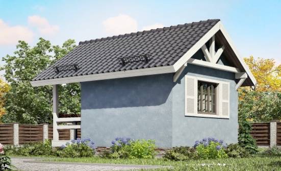020-001-Л Проект одноэтажного дома, крохотный коттедж из бревен Россошь | Проекты домов от House Expert