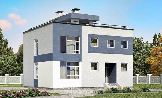 180-005-П Проект двухэтажного дома, классический загородный дом из арболита Бобров | Проекты домов от House Expert