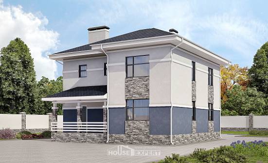 150-014-Л Проект двухэтажного дома, недорогой дом из теплоблока Павловск | Проекты домов от House Expert