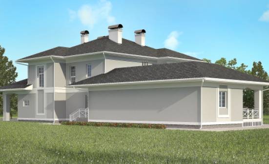 360-001-П Проект двухэтажного дома и гаражом, уютный дом из кирпича Бобров | Проекты домов от House Expert