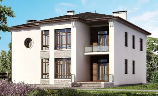 300-005-П Проект двухэтажного дома, современный домик из кирпича Острогожск | Проекты домов от House Expert