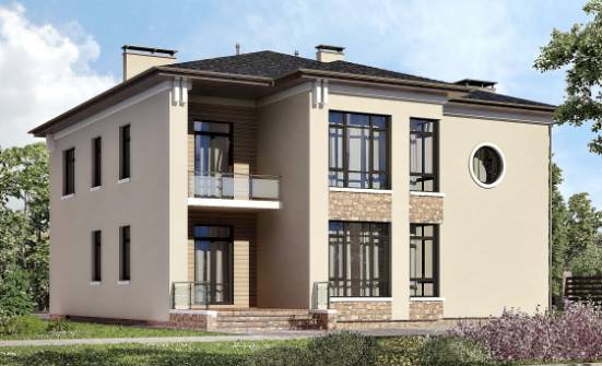 300-005-Л Проект двухэтажного дома, современный дом из кирпича Павловск | Проекты домов от House Expert