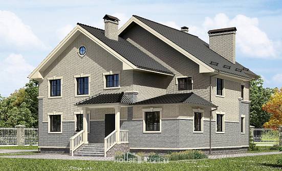 300-004-П Проект двухэтажного дома, классический коттедж из блока Павловск | Проекты домов от House Expert