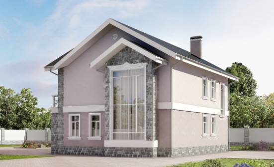 170-008-П Проект двухэтажного дома, классический загородный дом из бризолита Острогожск | Проекты домов от House Expert