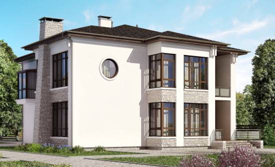 300-005-П Проект двухэтажного дома, современный домик из кирпича Острогожск | Проекты домов от House Expert
