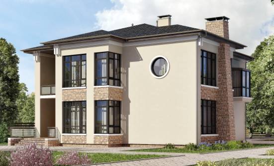 300-005-Л Проект двухэтажного дома, современный дом из кирпича Павловск | Проекты домов от House Expert