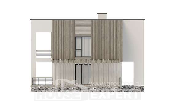 150-017-П Проект двухэтажного дома, небольшой коттедж из газобетона, Борисоглебск