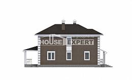 185-002-П Проект двухэтажного дома, классический дом из теплоблока Лиски, House Expert