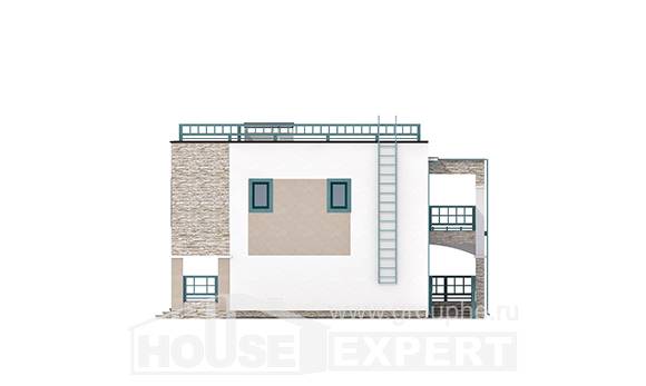 150-010-П Проект двухэтажного дома, уютный коттедж из кирпича, Бобров