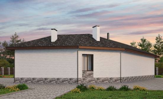 145-001-Л Проект бани из блока Лиски | Проекты одноэтажных домов от House Expert