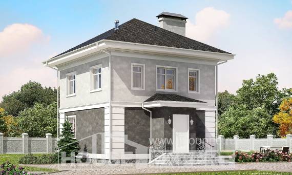 090-003-П Проект двухэтажного дома, красивый дом из газобетона Россошь, House Expert