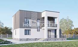 150-017-П Проект двухэтажного дома, небольшой дом из газобетона, Россошь