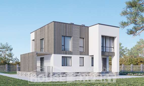 150-017-П Проект двухэтажного дома, классический загородный дом из керамзитобетонных блоков, Острогожск