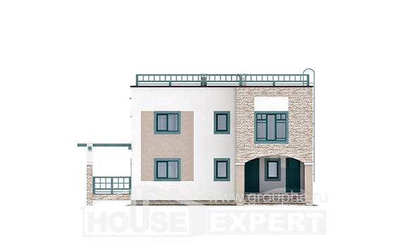 150-010-П Проект двухэтажного дома, красивый загородный дом из кирпича, Острогожск