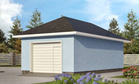 040-001-Л Проект гаража из керамзитобетонных блоков Павловск | Проекты домов от House Expert