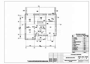 Отделочный план первого этажа  М 1:100