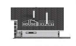190-008-П Проект двухэтажного дома с мансардным этажом, гараж, классический домик из твинблока, Воронеж