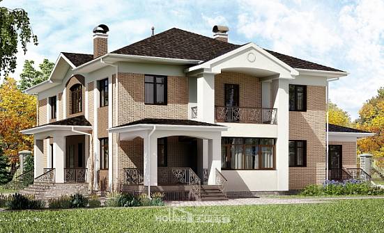 520-001-П Проект трехэтажного дома, просторный коттедж из газосиликатных блоков Бобров | Проекты домов от House Expert